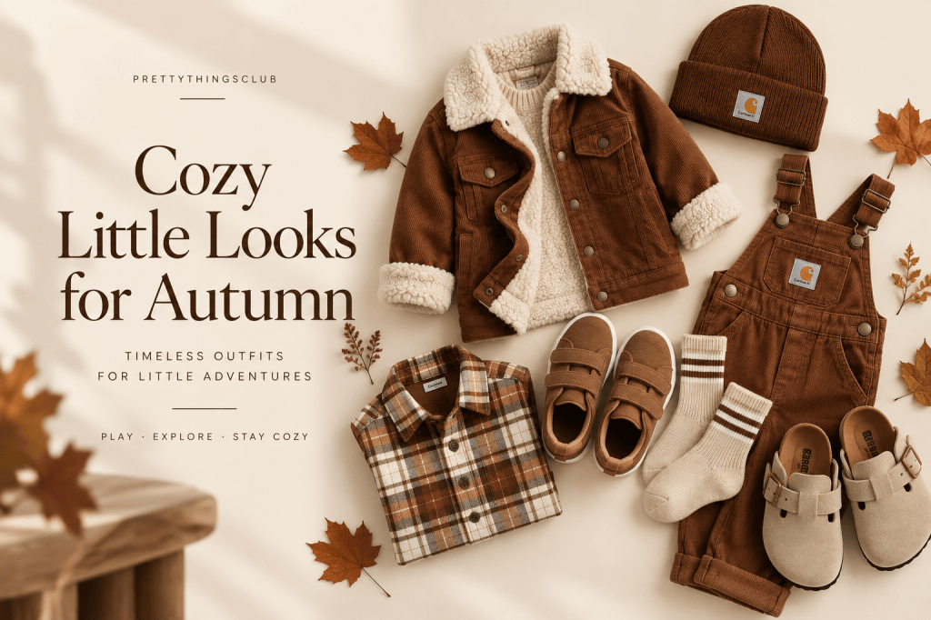 Toddler Boy Autumn Outfit Ideas | Chocolate Brown, Beige & Cozy&nbsp;Layers